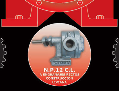 BOMBAS A ENGRANAJES RECTOS CONSTRUCCION LIVIANA